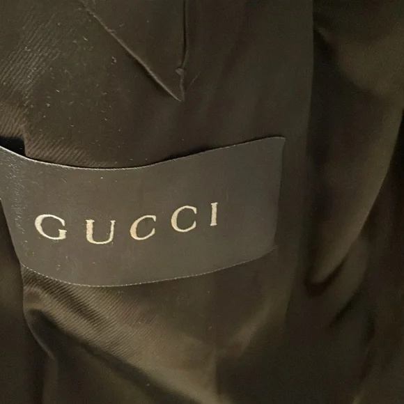 Black Gucci Guccissima gg blazer jacket suede size 48 so hot - Picture 5 of 7